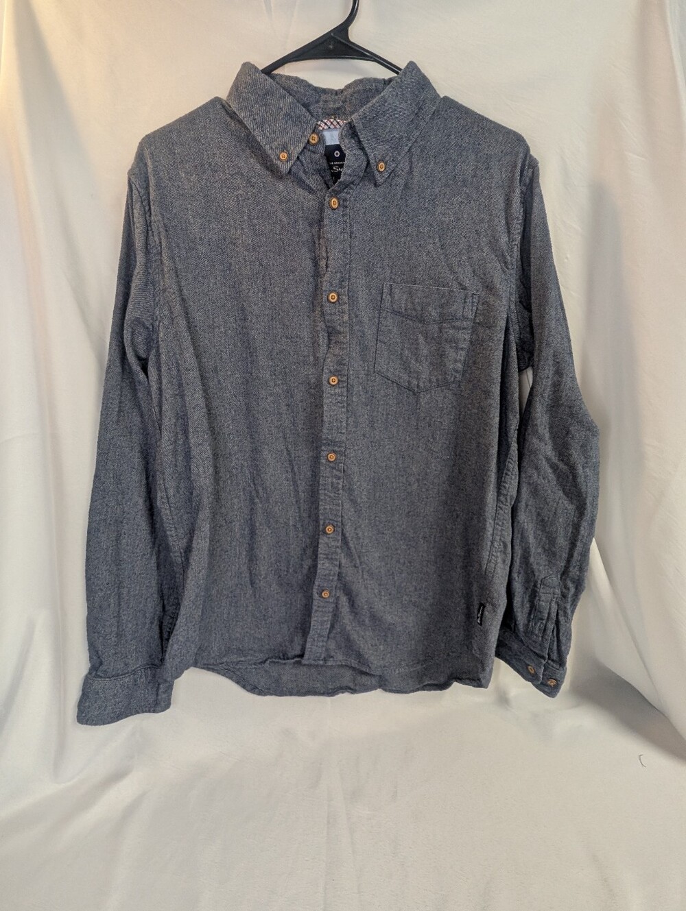 Ben Sherman Blue Gray Button-Down Long Sleeve Shirt